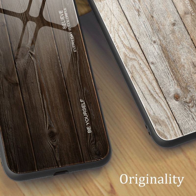 Coque Poco M4 5G Verre Trempé Design Bois