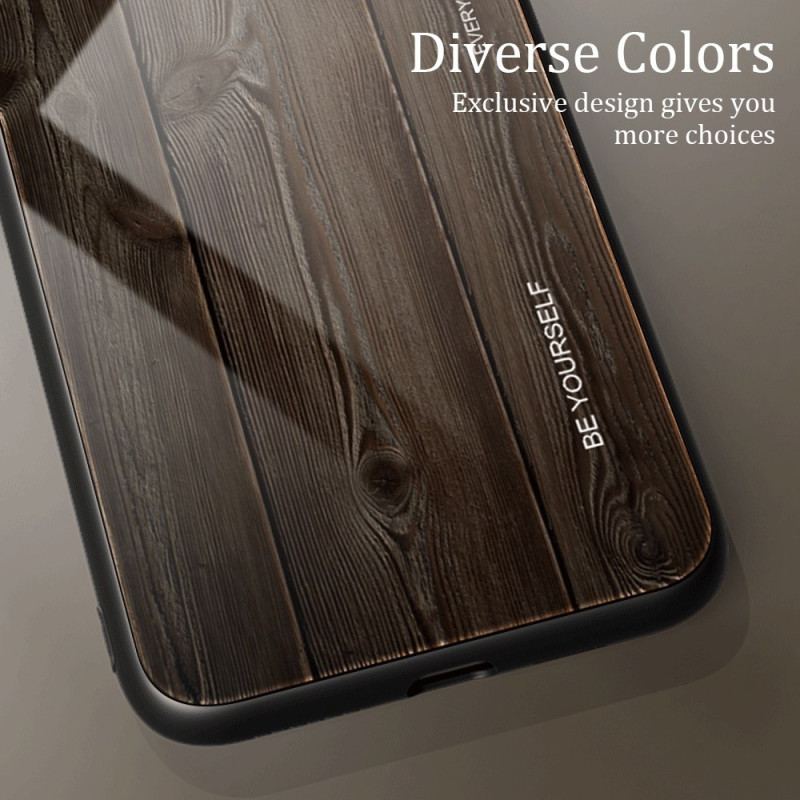 Coque Poco M4 5G Verre Trempé Design Bois