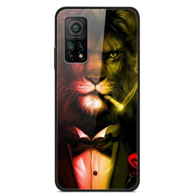 Coque Xiaomi Mi 10 Lite Verre Trempé Lion Cigare