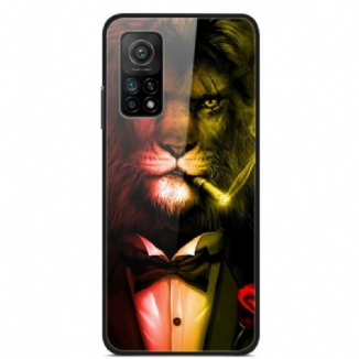 Coque Xiaomi Mi 10 Lite Verre Trempé Lion Cigare