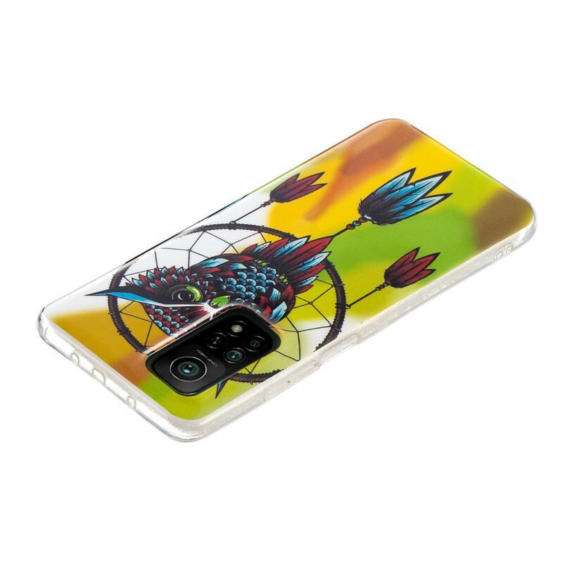 Coque Xiaomi Mi 10T / Mi 10T Pro Attrape Rêves Hibou Fluorescente