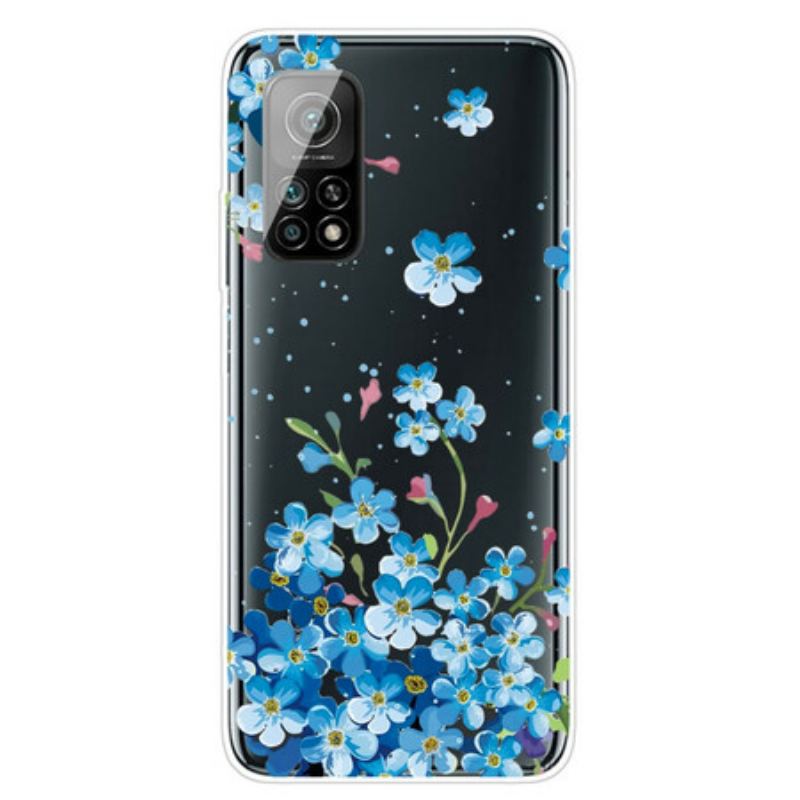 Coque Xiaomi Mi 10T / 10T Pro Bouquet de Fleurs Bleues