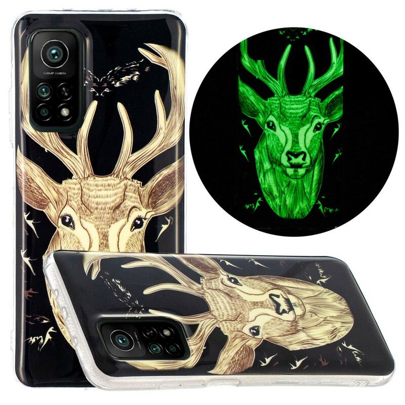 Coque Xiaomi Mi 10T / 10T Pro Cerf Majestueux Fluorescent