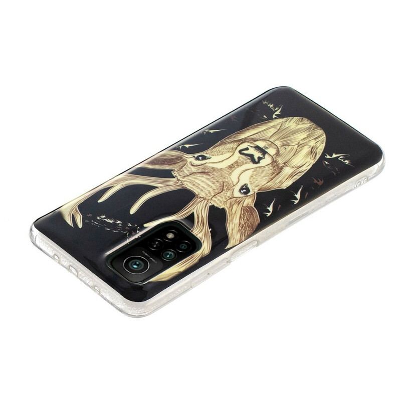 Coque Xiaomi Mi 10T / 10T Pro Cerf Majestueux Fluorescent