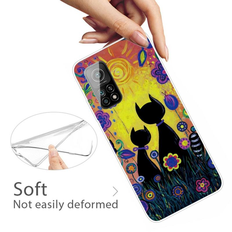 Coque Xiaomi Mi 10T / 10T Pro Chat Cartoon