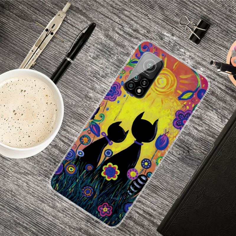 Coque Xiaomi Mi 10T / 10T Pro Chat Cartoon