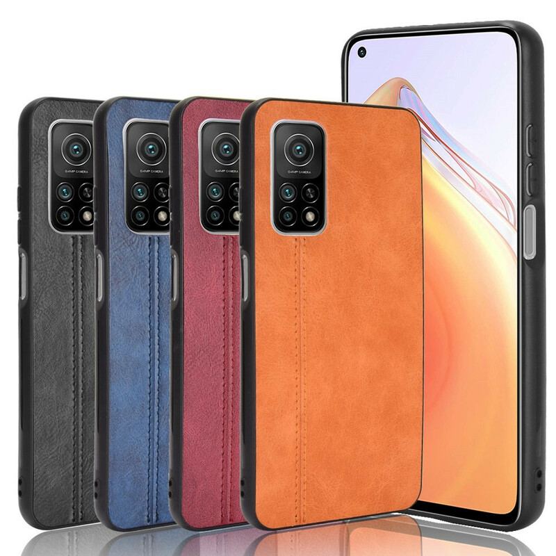 Coque Xiaomi Mi 10T / 10T Pro Effet Cuir Couture