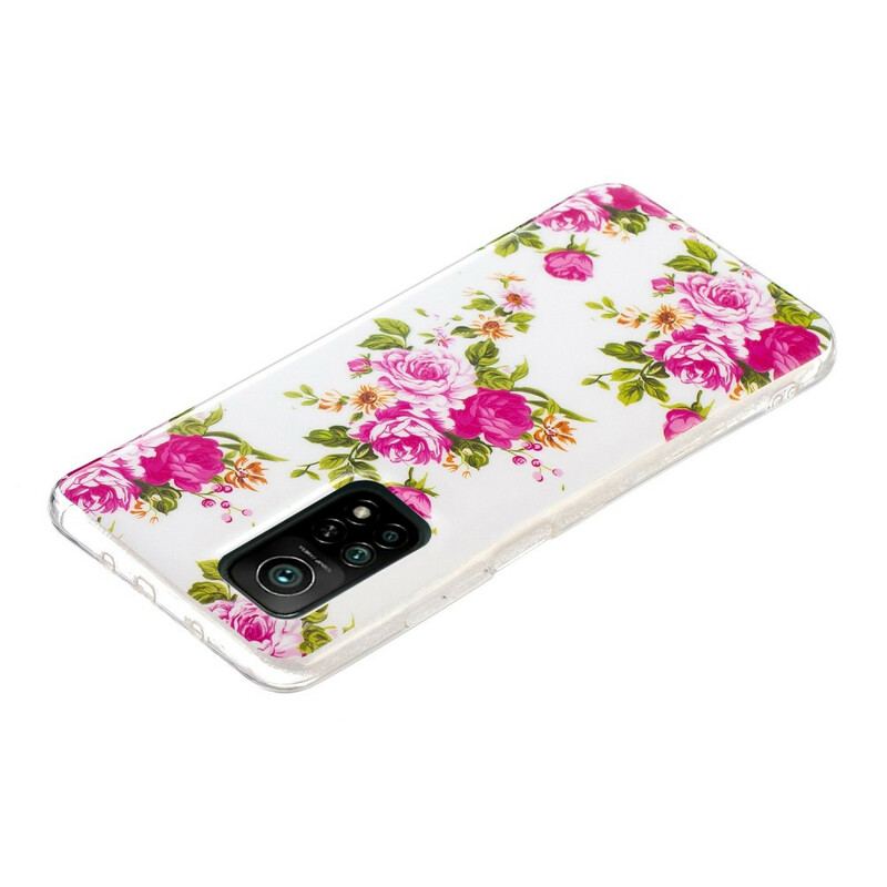 Coque Xiaomi Mi 10T / Mi 10T Pro Fleurs Liberty Fluorescente