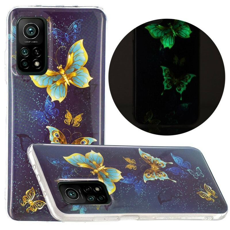 Coque Xiaomi Mi 10T / 10T Pro Série Papillons Fluorescente