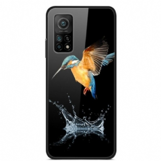 Coque Xiaomi Mi 10T / 10T Pro Verre Trempé Oiseau Couronne