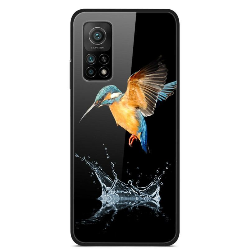 Coque Xiaomi Mi 10T / 10T Pro Verre Trempé Oiseau Couronne