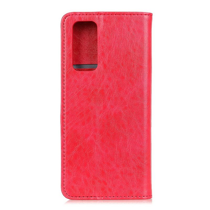 Flip Cover Xiaomi Mi 10T / 10T Pro Cuir Fendu Texturé