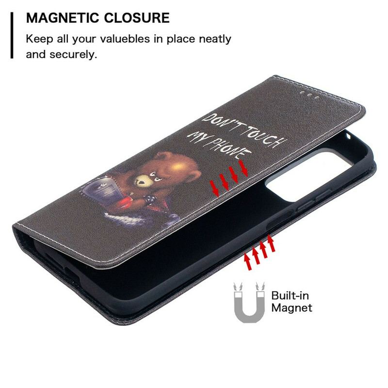 Flip Cover Xiaomi Mi 10T / 10T Pro Ours Dangereux