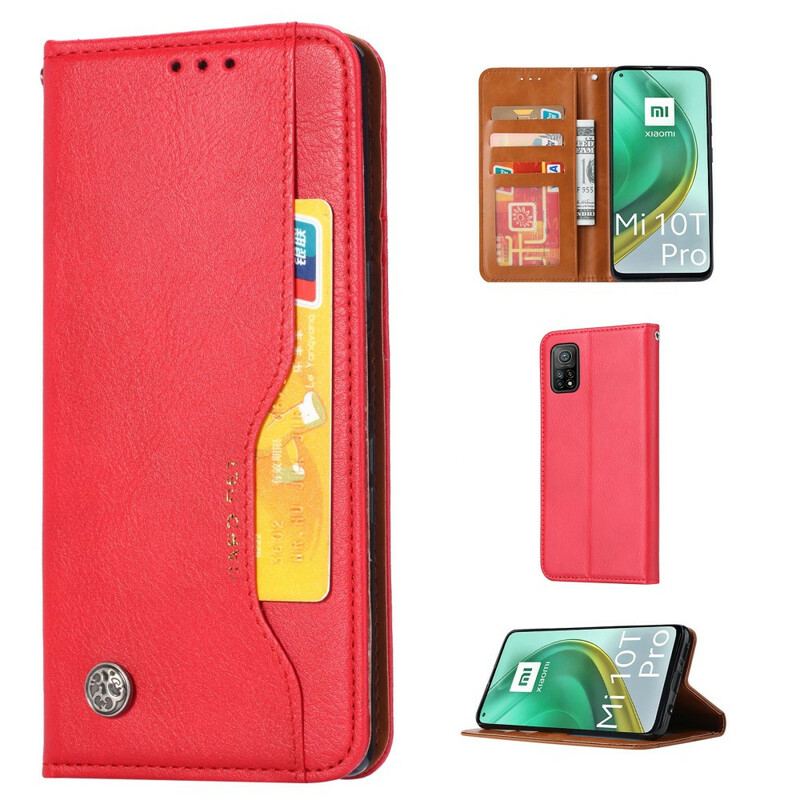 Flip Cover Xiaomi Mi 10T / 10T Pro Simili Cuir Porte-Cartes