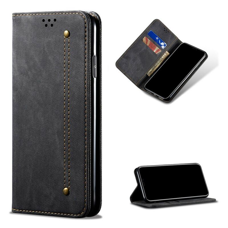 Flip Cover Xiaomi Mi 10T / 10T Pro Tissu Jeans