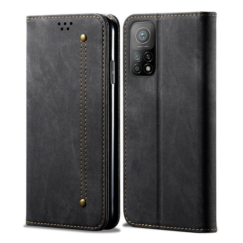 Flip Cover Xiaomi Mi 10T / 10T Pro Tissu Jeans