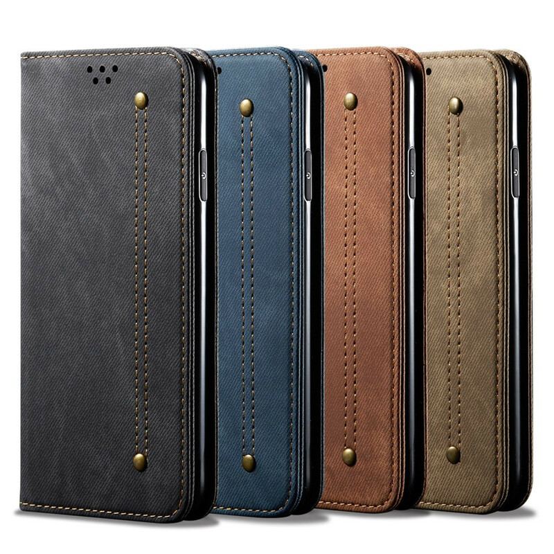 Flip Cover Xiaomi Mi 10T / 10T Pro Tissu Jeans