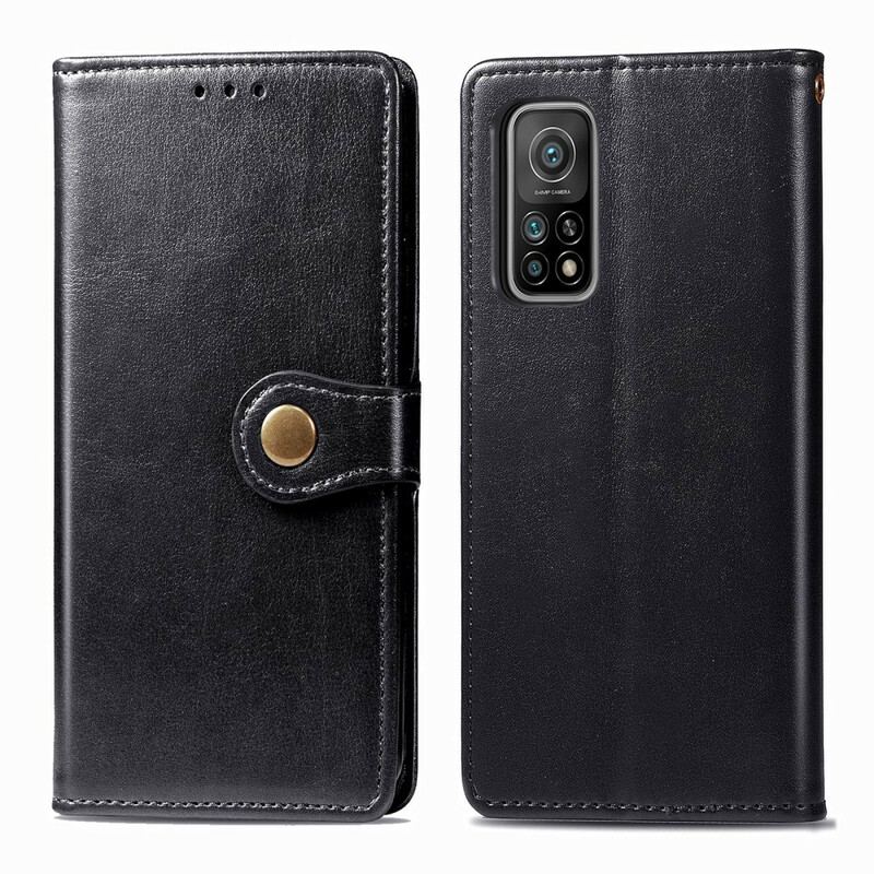 Housse Xiaomi Mi 10T / 10T Pro Simili Cuir et Fermoir Vintage