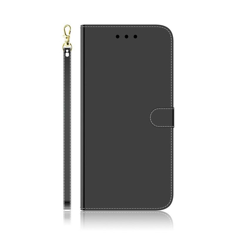 Housse Google Pixel 5A 5G Simili Cuir Couverture Miroir