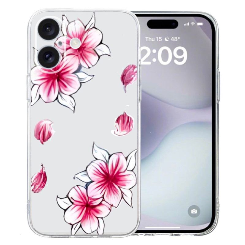 Coque Cerisier pour iPhone 16 Plus Fleurs Cerisier