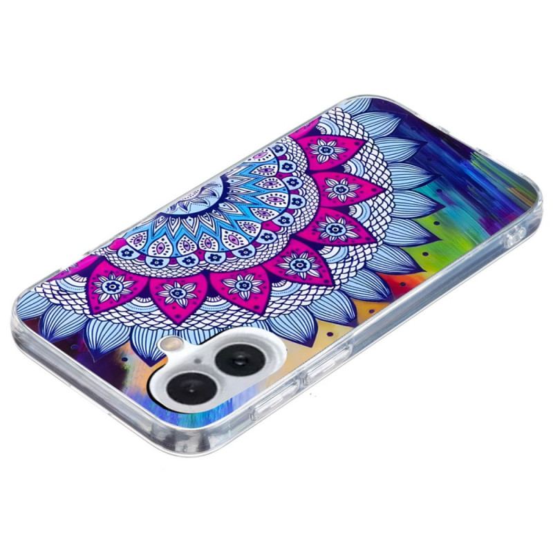 Coque iPhone 16 Plus Fleur de Mandala