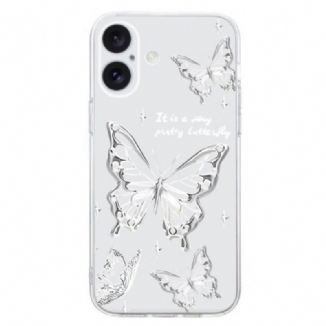 Coque iPhone 16 Plus Papillons