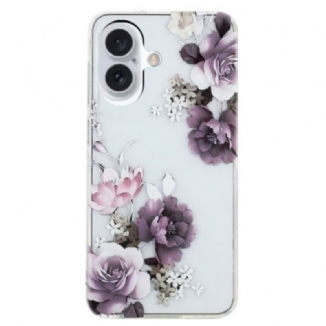 Coque iPhone 16 Plus Pivoines