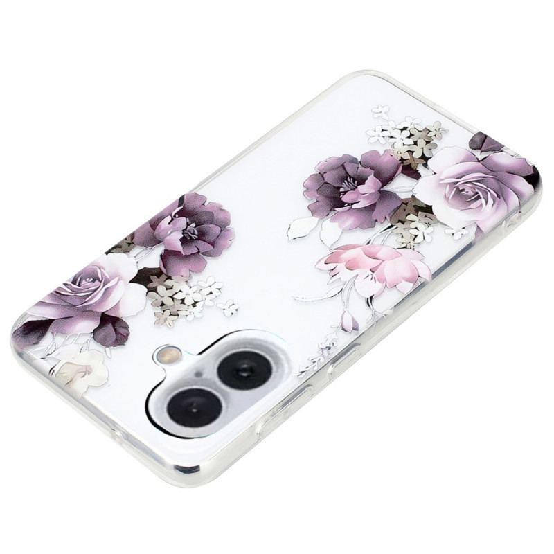 Coque iPhone 16 Plus Pivoines