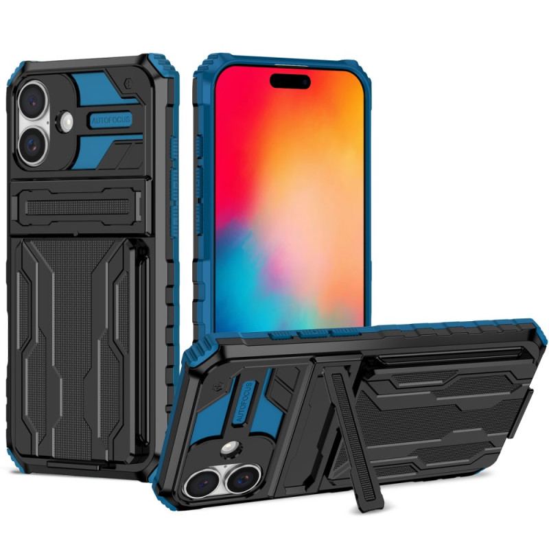 Coque iPhone 16 Plus Porte-Cartes Intégré et Support