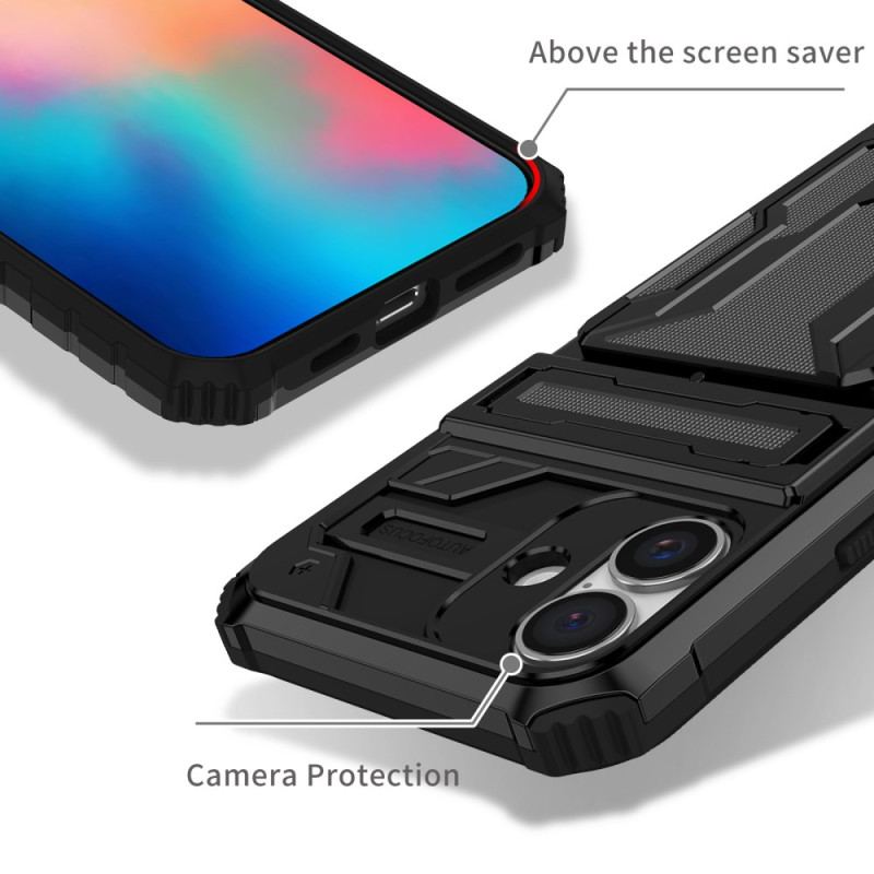 Coque iPhone 16 Plus Porte-Cartes Intégré et Support