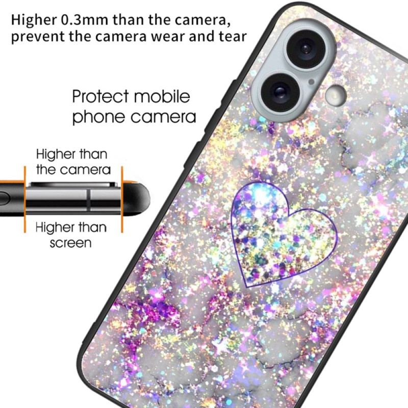 Coque iPhone 16 Plus Verre Trempé Différents Graphiques