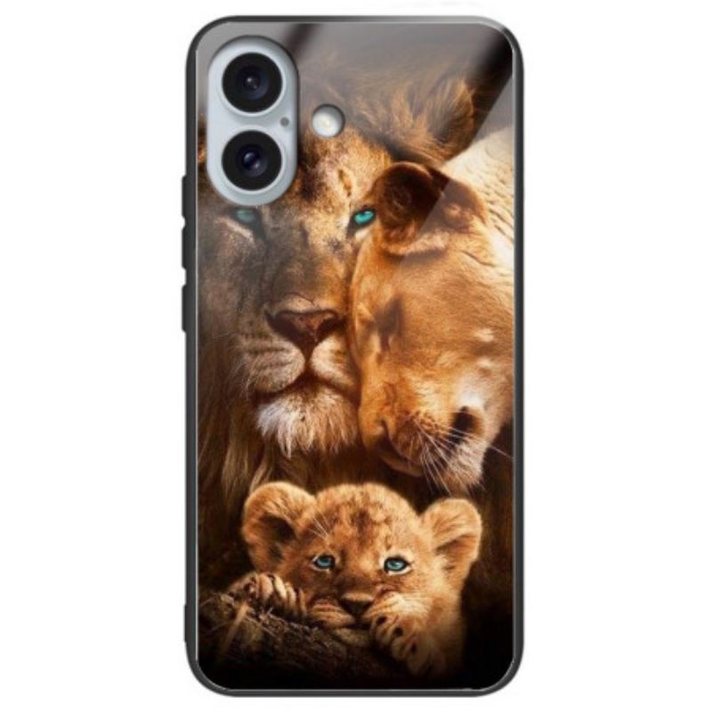 Coque iPhone 16 Plus Verre Trempé Lions