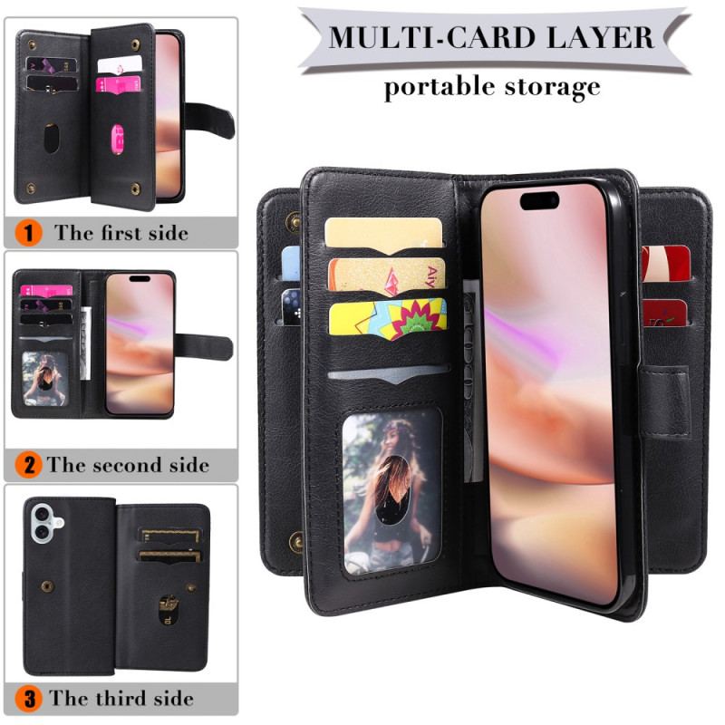 Housse iPhone 16 Plus 10 Porte-Cartes