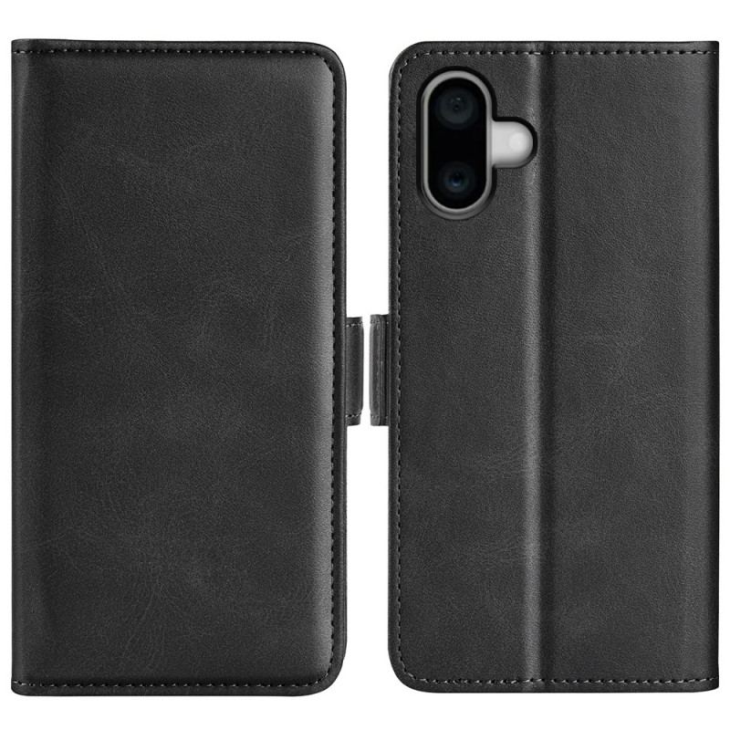 Housse iPhone 16 Plus Double Fermoir