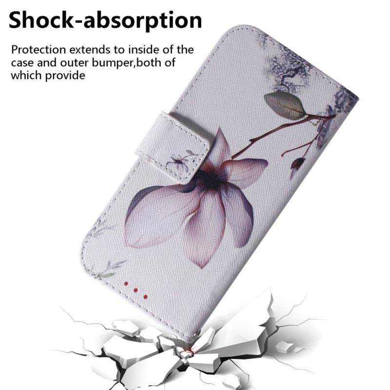 Housse iPhone 16 Plus Fleur Rose