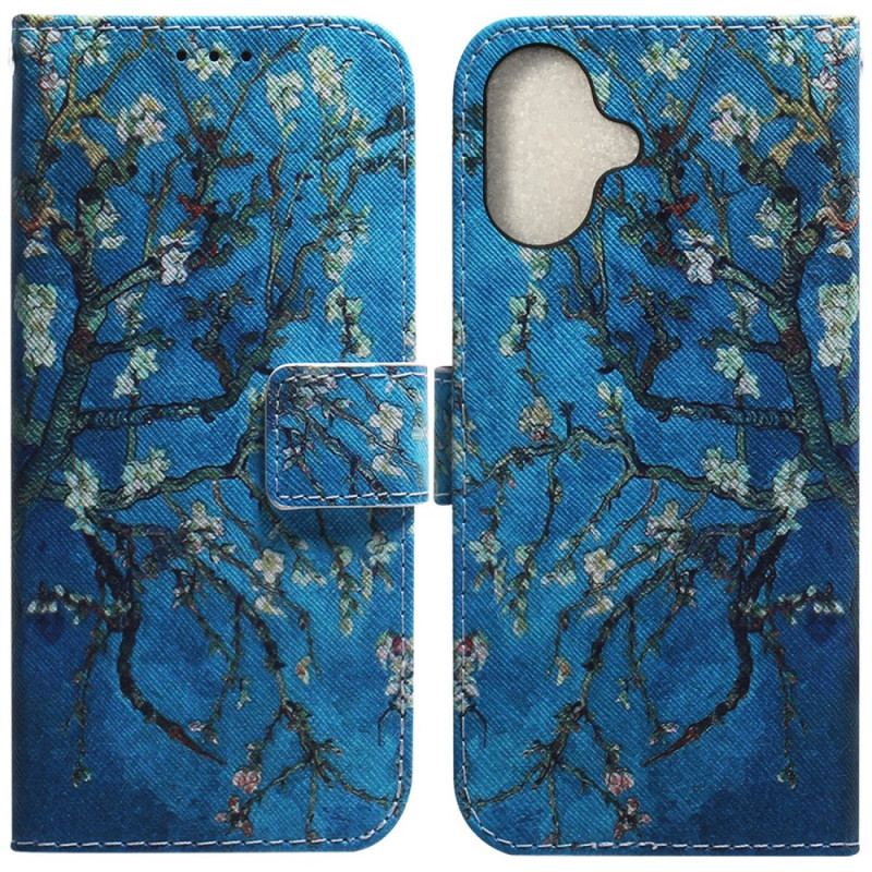 Housse iPhone 16 Plus Fleurs d'Abricot