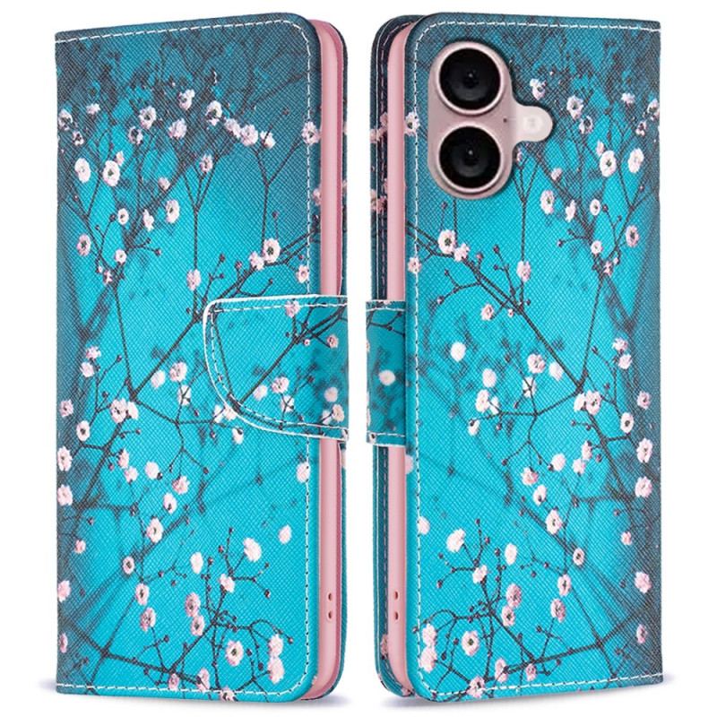 Housse iPhone 16 Plus Fleurs de Prunier