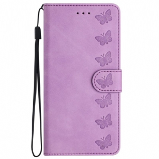 Housse iPhone 16 Plus Frise Papillons