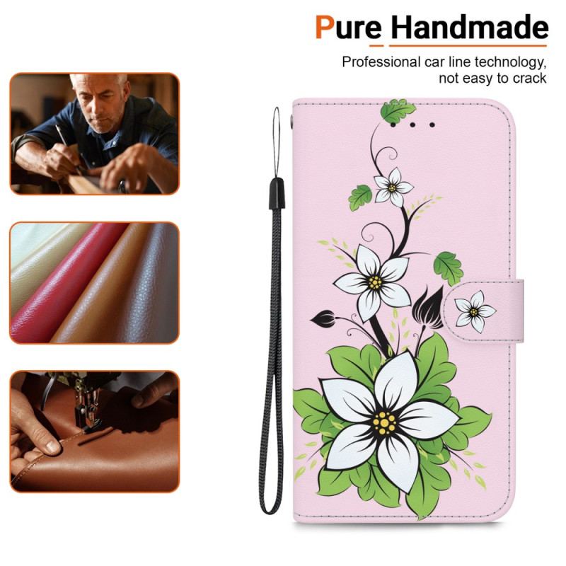 Housse iPhone 16 Plus Lily à Lanière