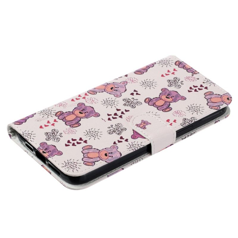 Housse iPhone 16 Plus Motif d'Ours à Lanière