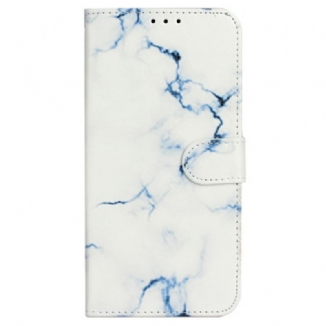 Housse iPhone 16 Plus Motif Marbre Blanc