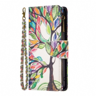 Housse iPhone 16 Plus Portefeuille Arbre de Vie