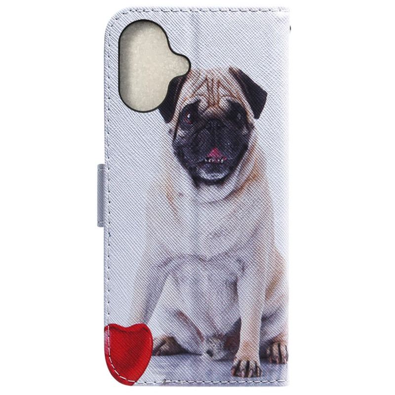 Housse iPhone 16 Plus Pug Dog