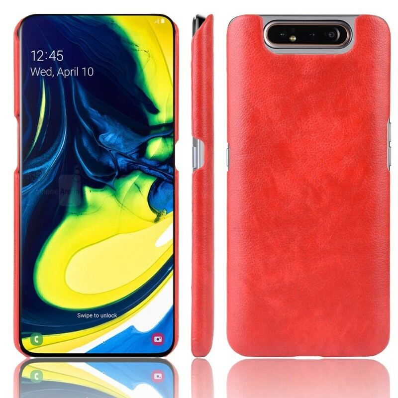 Coque Samsung Galaxy A90 / A80 Effet Cuir Litchi