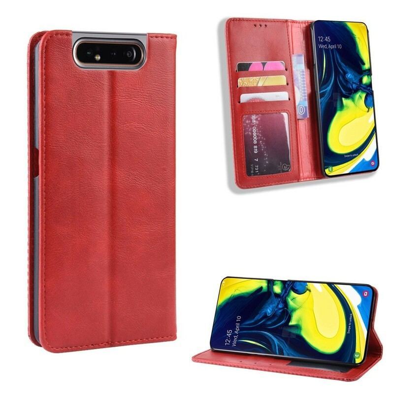 Flip Cover Samsung Galaxy A90 / A80 Simili Cuir Stylisé