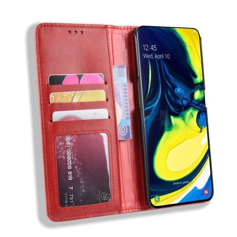 Flip Cover Samsung Galaxy A90 / A80 Simili Cuir Stylisé