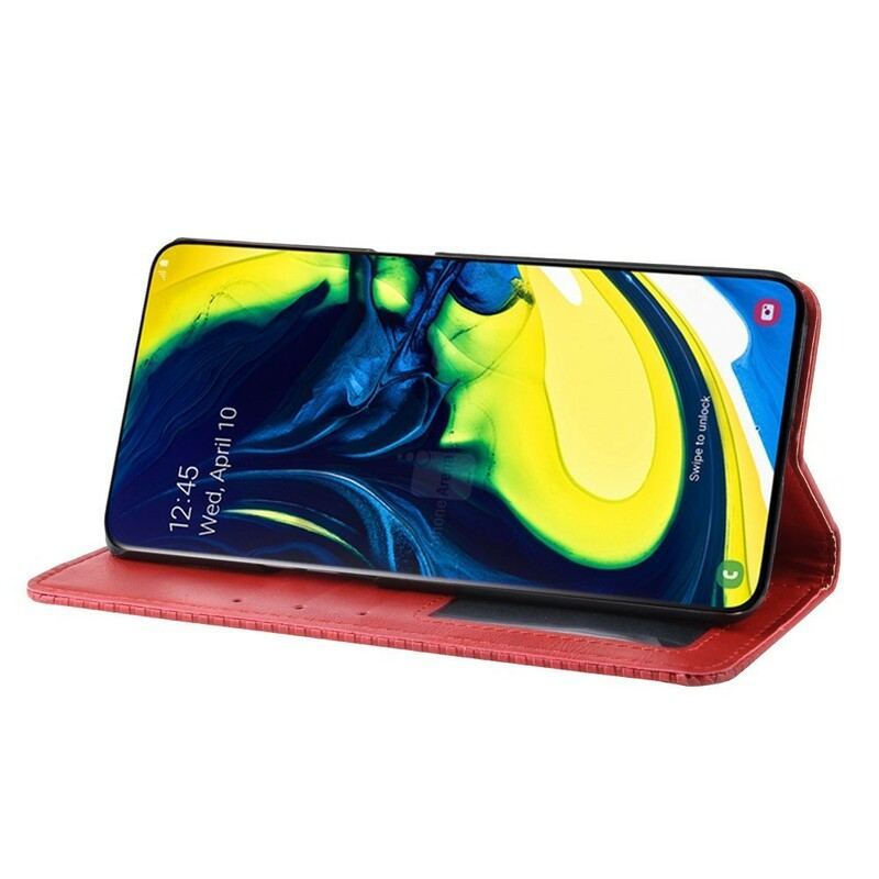 Flip Cover Samsung Galaxy A90 / A80 Simili Cuir Stylisé