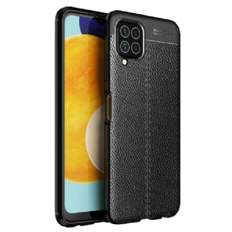 Coque Samsung Galaxy M32 Effet Cuir Litchi Double Line