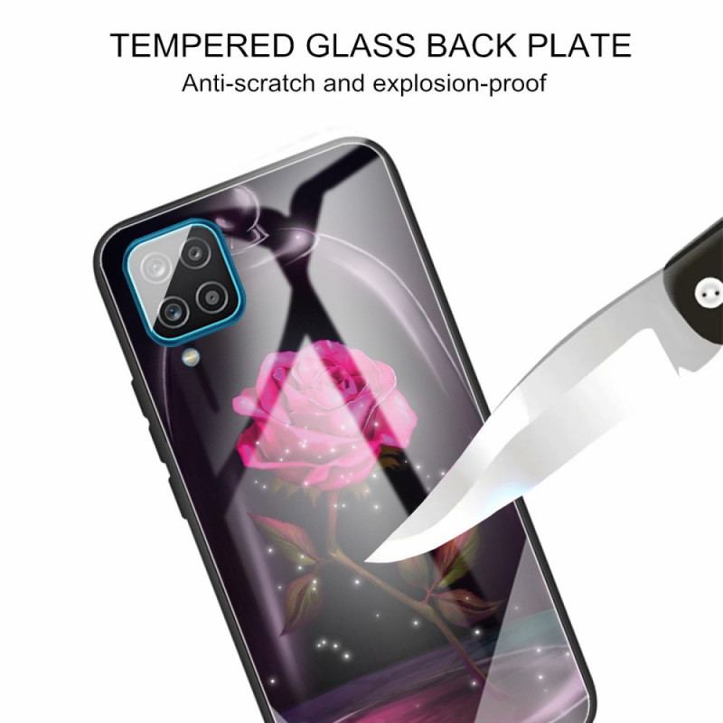 Coque Samsung Galaxy M32 Verre Trempé Rose Magique