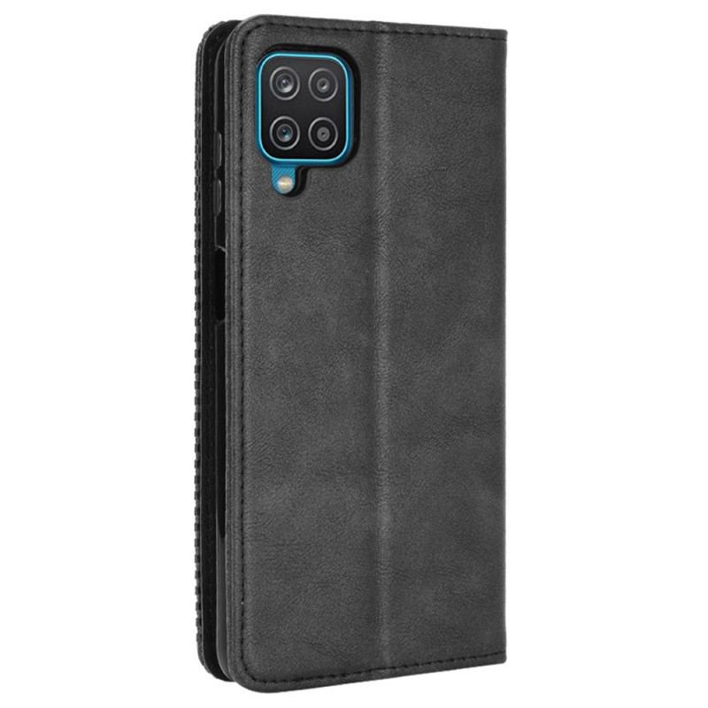 Flip Cover Samsung Galaxy M32 Effet Cuir Vintage Stylisé